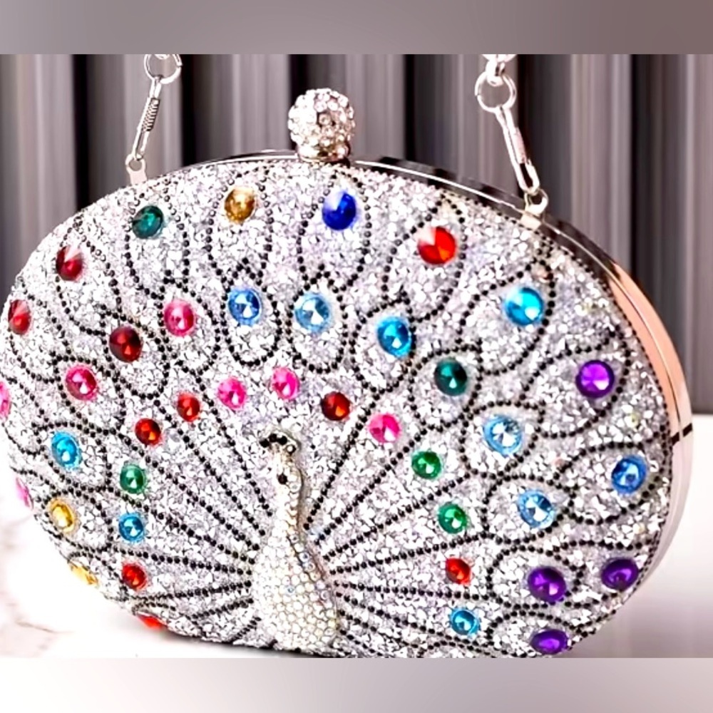 Elegant Silver Clutch Bag